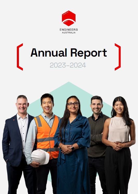 Cover of the 2023-24 annual report